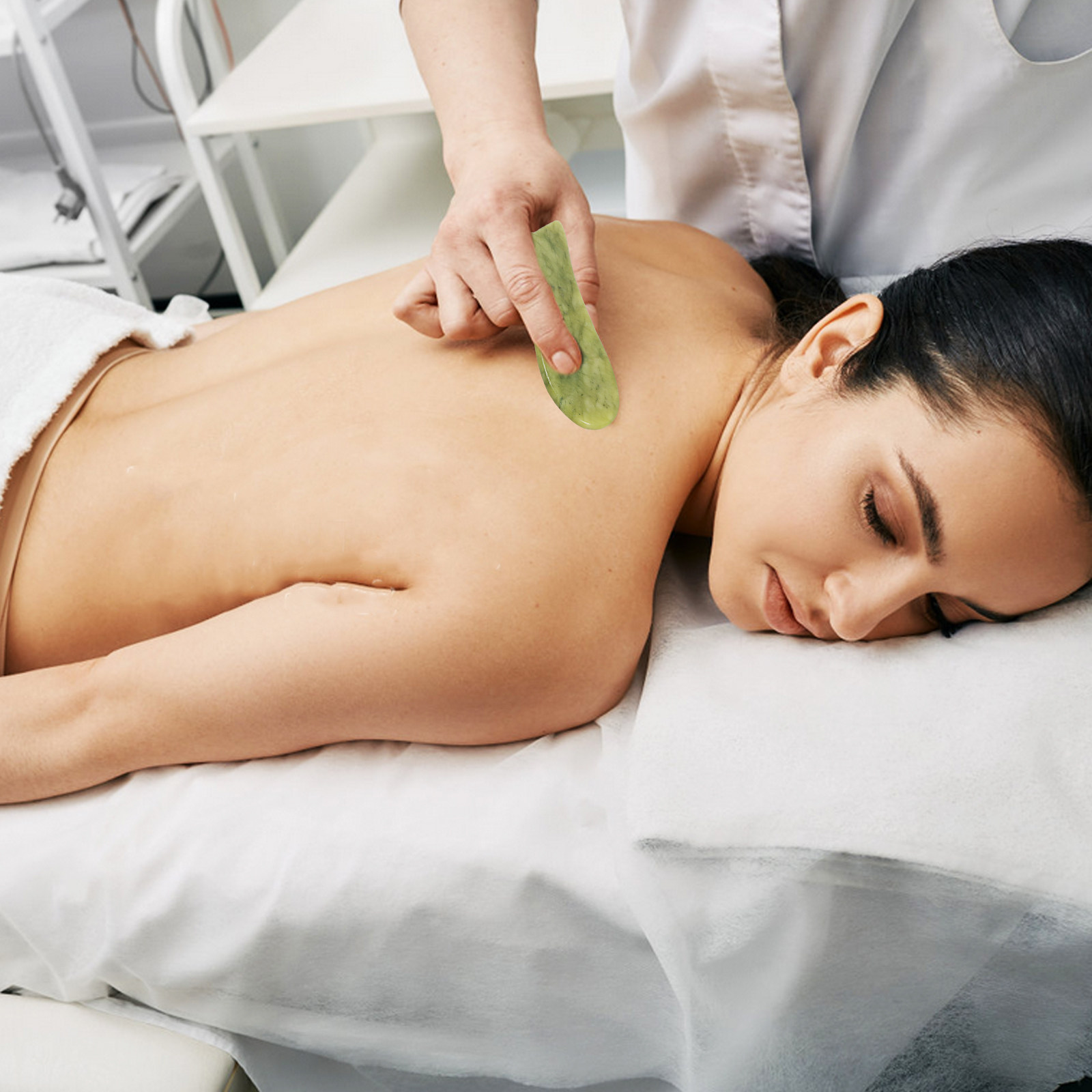 2 stuks natuurlijke jade Gua S - Relax - Spa & Wellness recensie en prijs